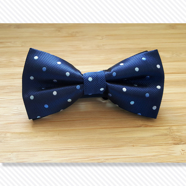 Blue Shades of Polka Bow Tie