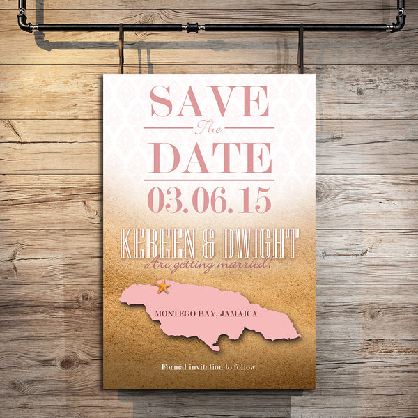 Island Style Save The Date Card